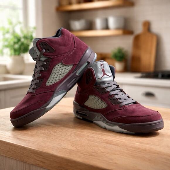 Size 14Air Jordan 5 BURGANDY OG BOX